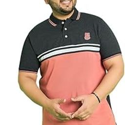 Men Plus Size Color Blocked Multi Color Polo Tshirts-picture-11