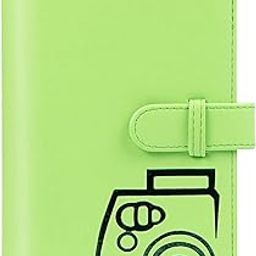 ZENKO 2x3 inch Mini Photo Album, 96 Photo Pocket Storage Album for Instax mini film used in Mini 12/11/9, 90,70,Liplay, Evo Mini film, 3" Photo Cards,Tickets, Business Cards.-Lime green-picture-26