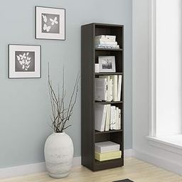 Spacewood William Book Case | 3 Year Warranty |Book Shelf for Home Library, Book Stand Size, Size-1600 X 400 Engineered Wood, 5 Shelves - Fumed Oak-picture-16