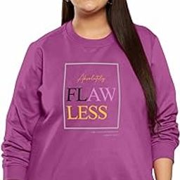 TAB91, Women's Plus Size Cotton Fleece Full Sleeve Chest Print Winterwear Sweatshirt-image-99