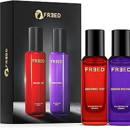 FREED Queen Energy & Smokin' Hot Perfume Perfume for Women, 20ml x 2 | Queen Energy with Long Lasting Woody fragrance | Intense Smokin' Hot with Spicy Oriental Notes | Christmas gift for men-25
