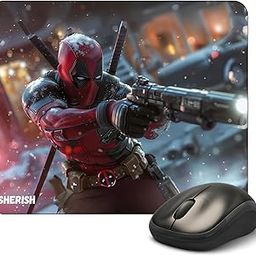 SHERISH Super Hero Mouse Pad 260X210X3mm with Non Slip Rubber Base & Waterproof Gaming Mouse Mat for Laptop, Compatible with Laser and Oqtical Mice, Gaming and Office use-image-69