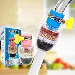 HELSTA® Activated Carbon Faucet Water Filters Universal Interface Home Kitchen Faucet Tap Water Tap filter Multilayer Clean Purifier Filter Cartridge Five Layer Water Filter-25