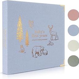Keepsake Baby Memory Book for Boys and Girls – Timeless First 5 Year Baby Book – Blue Baby Boy Journal Scrapbook or Photo Album - A Milestone Book to Record Every Event from Birth to Age 5-image-73