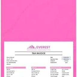 Everest 6.5x8 inches Pack Of 100 Pink With POD Courier Bags/Pouches/Covers/Mailing Bags 55 Micron 6.5 x 8 inches-image-86