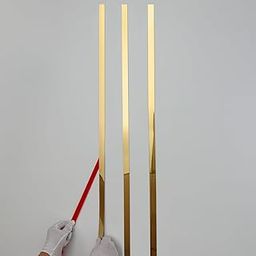 Taaizau Gold Metalized Mirror-Like Finish Molding Trim, Peel and Stick Strip for Mirror Frame, Wall, Fireplace and Home DIY Decoration (5m x 1cm)-picture-14