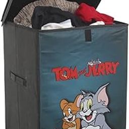 PrettyKrafts 75 LTR Laundry Basket for Clothes with Lid | Laundry Bag Foldable | Laundry Bag for Clothes | Clothes Basket | Basket for Clothes Storage | Kids Toy Storage Basket Organiser (36x36x53cm)-picture-21