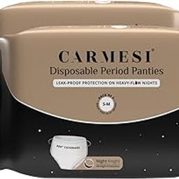 Carmesi Disposable Period Panties (S-M) | 360° Protection for Super Heavy Flow | No Leakage, No Rashes, No Discomfort | All-Night Protection | Ultra-Absorbent Core | 4 Pcs (Pack of 2)-image-38