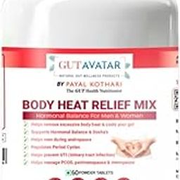 GUTAVATAR Acidity Relief Body Heat Mix- 60 Tablets, Gut Health Supplements, Acidity Ayurvedic Medicine, Bloating Relief, Immunity Boosters, Formulated by Payal Kothari, Nutrition Transformation Expert-image-98