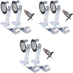 HASTHIP® 80M Bird Scare Tape Reflective Multicolored Birds Repellent Tapepigeon for Balcony Outdoor Pigeon Spikes Deterrent Devices Tape 2.5cm 80m 2 Roll 3PCS-11