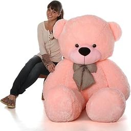 ToYBULK 4FT Teddy Bear – 48 Inch Pink Soft Stuffed Toy | Plush Animal for Gift, Kids Room Decor, Birthday Present-image-68