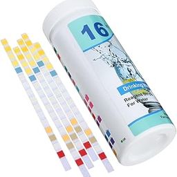 FELTECHELECTR 100pcs Drinking Water Quality Test Strips for Home Office Use Results for Tap Water Aquariums and Pools-image-10