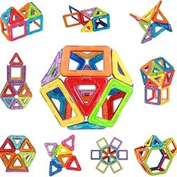 Wembley Magnetic Blocks for Kids Toys for 3+ Yrs Old Boys Girls|Magnetic Toys for Kids 4 5 6 7 8 9 10 Years Magnet Puzzle Game Toy for Kids -20 Pcs,Multicolor-picture-23