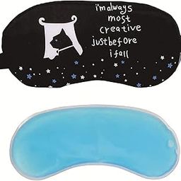 Ice Gel Sleep Mask For Meditation Avoid Dark Circle Smooth and Soft Fabric Sleeping Eye Mask With Cooling Pack-1