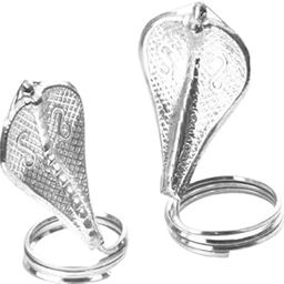 Shee Nath Jewellers Silver Nag Nagin Joda Small Size, Chandi Naag Nagin Pair for Kaal Sarp Dosh and Vastu (3cm),nag nagin joda Silver for bhumi pujan-image-41