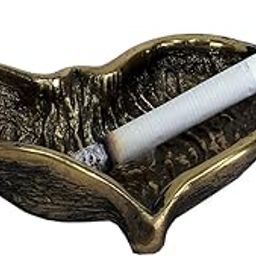 Arka Design Brass Vintage Style Heart-Shaped Brass Ashtray, Decorative Cigarette Holder-image-27