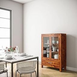 SNAP FURNITURE Wooden Sideboard Cabinet with Drawers and Shelf and Doors for Home Storage | Stylish and Durable Wooden Sideboard Cabinet for a Home Office Furniture-image-57
