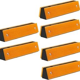 SOESFOUFU 6pcs Reflective Road Delineators High Visibility Driveway Markers for Sidewalks Garages and Reflectors for Navigation-image-17