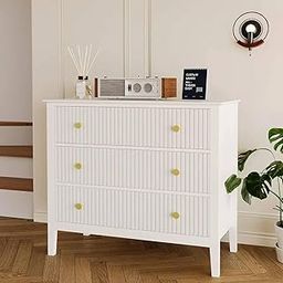 SHIPLORD®Modern White 3-Drawer Storage Cabinet: Ample Space & Stylish Design for Home Organization-19
