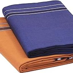 Men Color Lungi - Pack of 2 (Grey II Brown) - 2 Meters-43