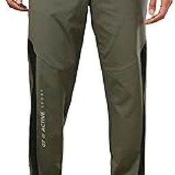 Men's Regular Fit Mid Rise Woven Solid Jogger for Activewear, Regular Use, Stretchable with Anti-Microbial, Quick Dry and SPF50+-image-0
