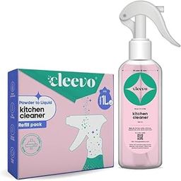 Kitchen Cleaner Spray- 1L Bottle Pack | Natural Plant-Based Cleaning Spray for Tough Stains, Gas Stove, Countertop, Chimney | Grease & Grime Remover | All-in-One Kitchen Surface Cleaner-0