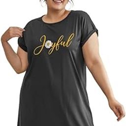 Women’s Cotton Nighty | Printed Knee Length Nighty | Short Sleeve Night Gown | Short Nightdress | Long T-Shirt | Regular Fit Night Gown | Nightwear Long Top-picture-15