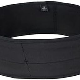 JERN Running Stretchable Sports Band Waist Bag with Zipper for Phones Keys and Cards (Black, M)-image-81