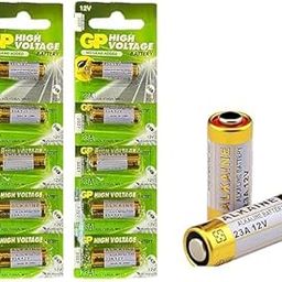 Wonder 23A Alkaline Battery 12V High Voltage Cell Batteries for Car Remote, Control Lighter & Safety Gate Remote Battery Electronics 23AE-C5 A23 MN21 LRV08 (Pack of 10)-10