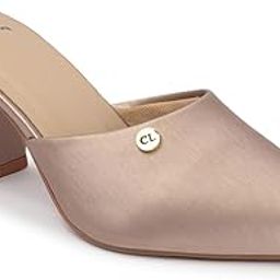 carlton london Women Comfortable Fashion Pointed Toe Heeled Mule Shoes for Daily use, Office use, Casual use-picture-16