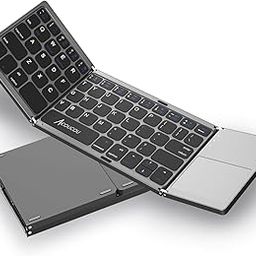 Go-Tecz Foldable Bluetooth Keyboard,Wireless Bluetooth Keyboard With Touchpad,Pocket Size Usb Rechargeable Bluetooth Keyboard Compatible With Ios,Windows,Android Smartphones,Tablets,Laptops And Etc.-14