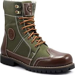 Bikers Boots : High Ankle Brown Leather Boots for Men, Trekking, Hiking, Driving with High Performance Rubber Sole. Sizes 5 to 12 Available. Article - 702-picture-13