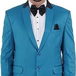 Designer Slim Fit Notch Lapel Collar Tuxedo Blazer (Blazer ONLY)-image-4