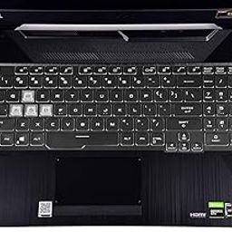 RAYA TPU Keyboard Cover for 2021 ASUS TUF Gaming A15 F15 15.6inch & 2021 ASUS TUF Gaming A17 F17 17.3inch Laptops (Transparent TPU)-28