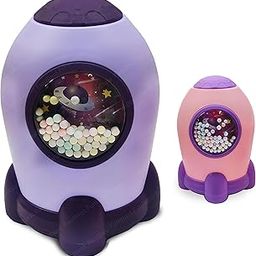 TwistiKids Rocket Piggy Bank for Kids with Password Lock | Space Theme Coin Bank with Code | Money Saving Box for Boys & Girls | Birthday Return Gift – Pink, Purple, Blue-7