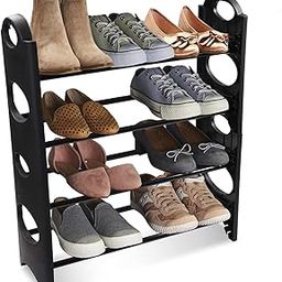 TNT THE NEXT TREND Premium 4 Shelf Plastic and Steel Shoe/Chappal/Book/Clothes Rack/Stand/for Home-24