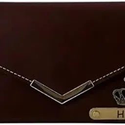Plexicrafts Personalized Leather Wallet for Women – Custom Name & Charm 3-Fold Ladies Clutch – Stylish Brown Purse Gift for Girlfriend, Wife, Mother, Sister – Birthday & Anniversary Present-picture-11