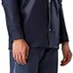 ZEEL Water Fighter Rain Coat for Men with Adjustable Hood, Polyester Waterproof Full Sleeves, Top and Bottom Set Rainwear, Front Zip with Flap, Lightweight Raincoat-image-5
