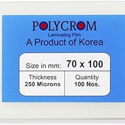 250 Microns Korean (Id Card Size 70mm X 100mm) Lamination Pouch Clear Glossy Thermal Transparent Waterproof (Home&Office):Driving License (200)-22