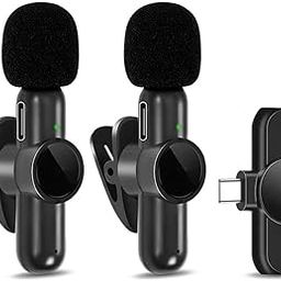 Wireless Microphone (K9) for Youtubers, Vlogging, Camera & Phone Recording | Dual Mic Setup for Smartphones | Noise-Cancelling Bluetooth Lavalier Mic | Portable Clip-On Collar Mic-image-90