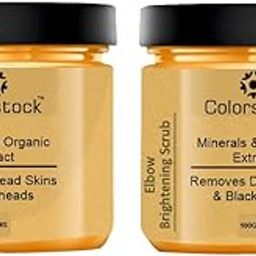COLORSTOCK Elbow Brightening Scrub | Scrub for Body Remove Dead Skin Cells 100 grams Pack of 2-image-77