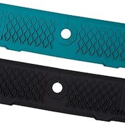 UJEAVETTE 2Pcs Silicone Sink Faucet Mat Folding 61x14.5cm for Bathroom Black Green-picture-18