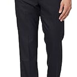 Men's Regular Fit Polyviscose Blend Solid Pattern Flat Front Formal Trouser-picture-6