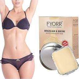 FYORR Brazilian Sensitive Skin Wax Painless Face and Body Bikini White Chocolate Katori Peel Off Wax For Legs / Thighs / Bikni Sensitive Areas / Eyebrow / Upper Lips / Face / Underarms Hair Removal Wax (80g X 1pc, WhiteChocolate)-image-36