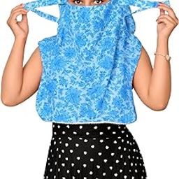 Scarf Face Cover Mask Head Bandana Hijab Scarf Dupatta Stole Cotton Printed For Girls and Women-image-89