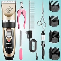 EKAKSH- Rechargeable Dog Trimmer- Cat Trimmer- Machine- for Labrador, Shih Tzu- German Shepherd- Golden Retriever- Rottweiler- Cordless- Pets Hair Cutting Grooming Clipper Kit For Dogs,Cats-11