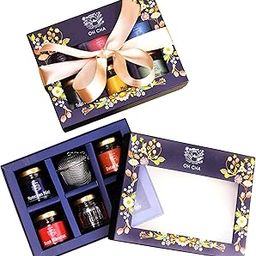 OH CHA - Tea Gift Box | Assorted Tea Gift Set with Tea Infuser & Honey | 4 Tea Flavors, Black Tea, Herbal Tea, Green Tea Loose Leaves | Gift for Everyone | Birthday Gift, Anniversary Gift, Wedding Gift-image-38