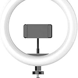 TRIDEO Plastic 10 Inch Dimmable Fill Lamp 3 Lights Modes, Camera LED Ring Light with Cell Phone Holder-12