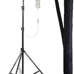 YUAGM Hospital Iron Saline IV drip Glucose Stand 6 Feet For Hospital,Clinic, Home & Multiple Adjustable Hose Stand with Carry Bag & 2 Hook Rod (6ft Stand + 2 Hook Holder)…-picture-20