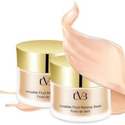 CVB Invisible Fluid Makeup Base Oil-Free Foundation 50 ml - 50ml C44 01 SHADE WHITE LVORY-6